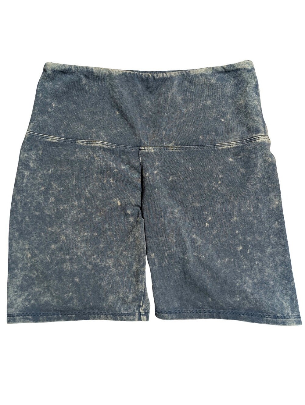 PINK Victoria's Secret Blue Acid Wash High Rise Yoga shorts Size Small